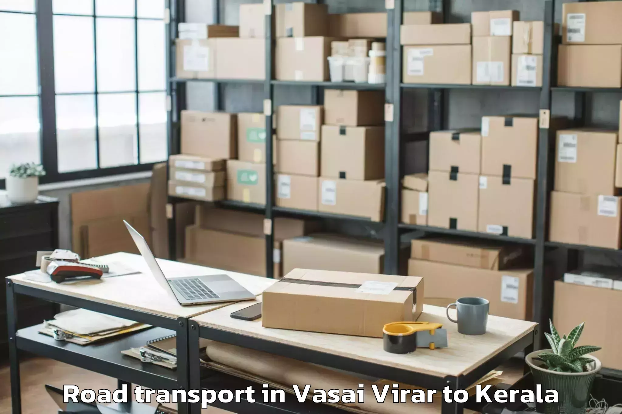 Easy Vasai Virar to Panthalam Road Transport Booking